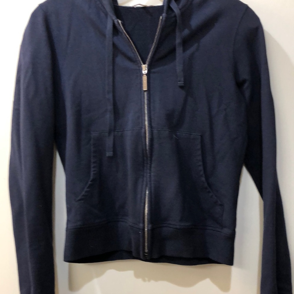 Vince navy cropped hoodie